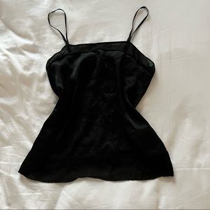 Aritzia Black Silk Cami